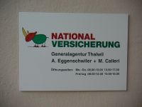 National Versicherung - Firmatafel